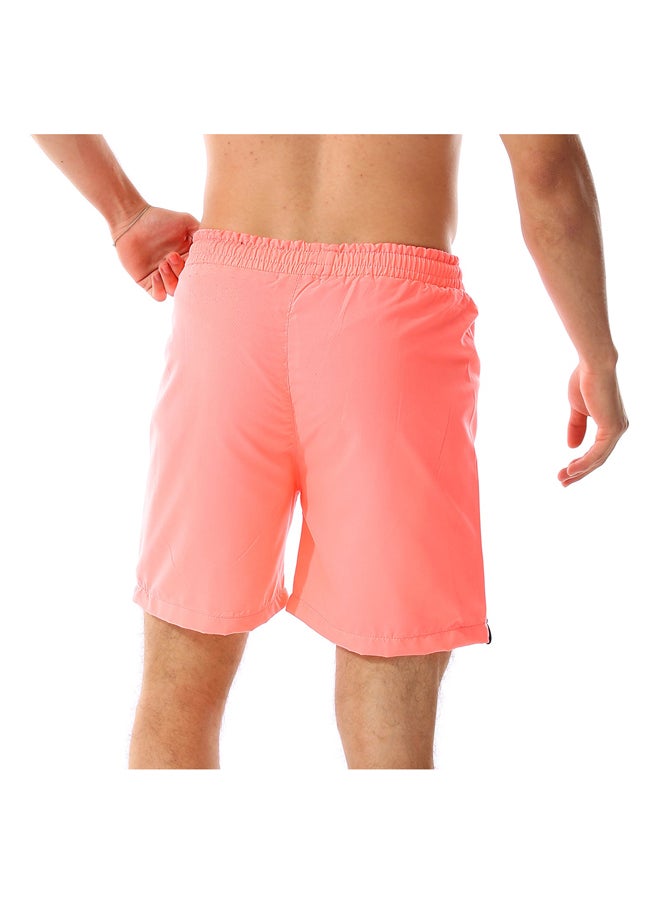 Andora - Elastic Waist Polyester Swim Short _ Salmon - Image 1