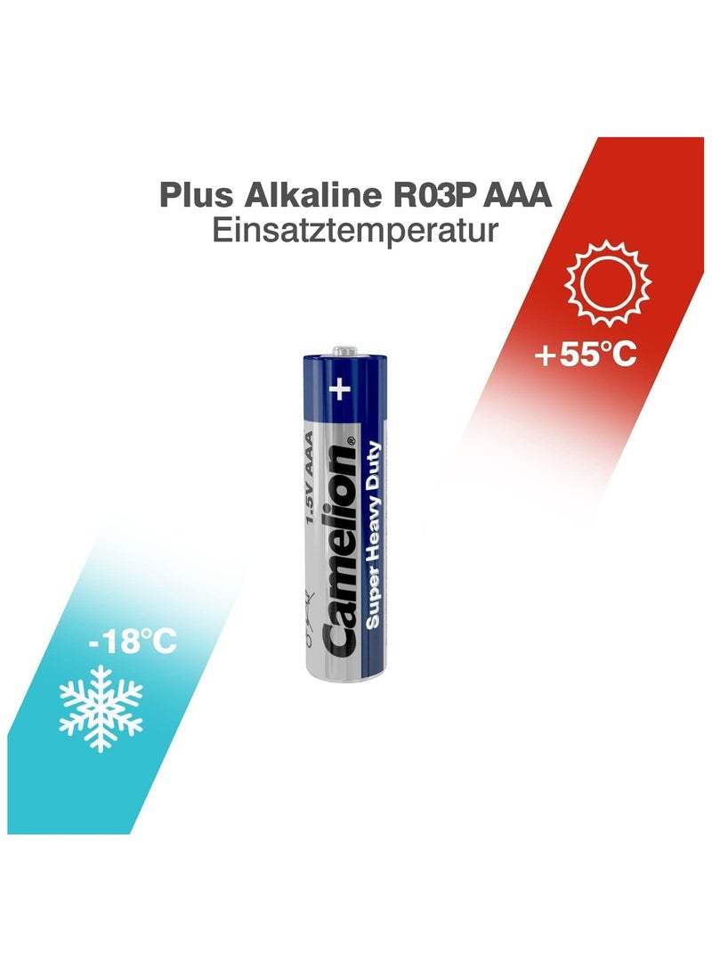 كاميليون بطارية كاميليون فائقة التحمل 4 قطع، عبوة مكونة من 12 قطعة، موديل R03P-BP4B - Image 3