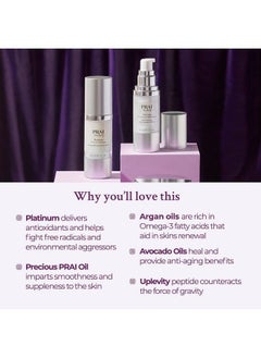 PRAI Beauty Platinum Firm & Lift Night Serum Antiaging & Antiwrinkle Serum 1 Fl Oz  - Image 3