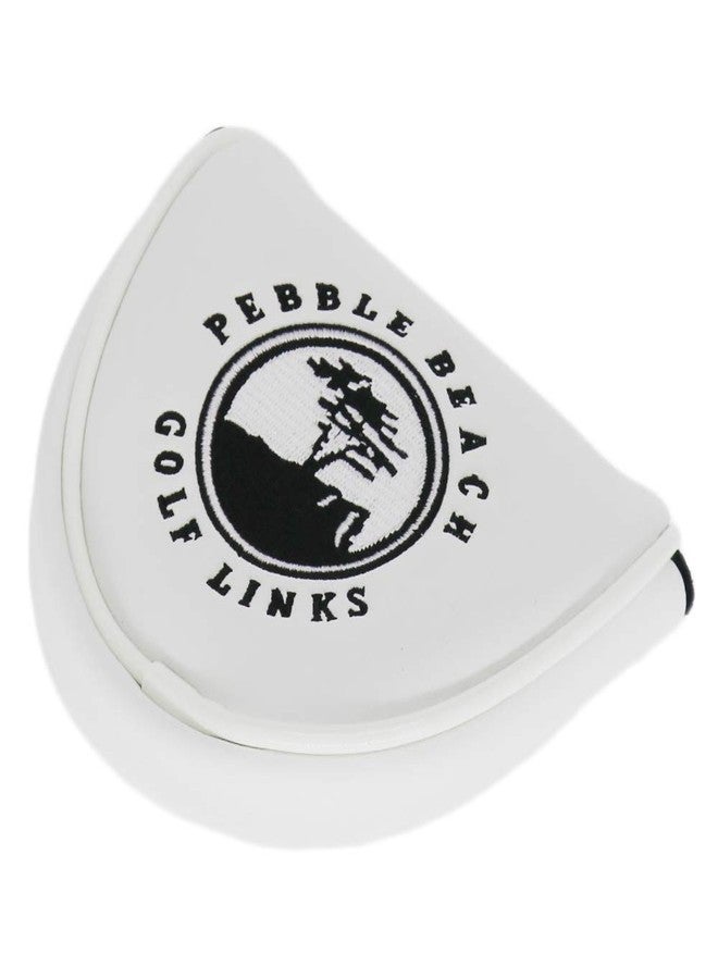 Seacloud 1pcs Golf Cover Mallet Headcover Pebble Beach White with Magnetic Closure for Putter Club Head Cover - Image 5