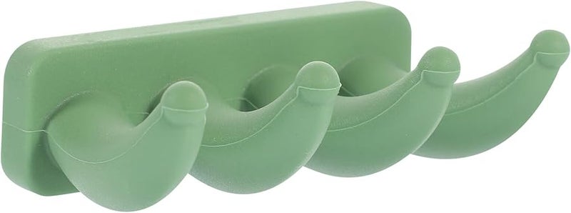 Avocado Green Self Adhesive Silicone Wall Hook For Hats Coats Towels Space Saving Home Decor - Image 2
