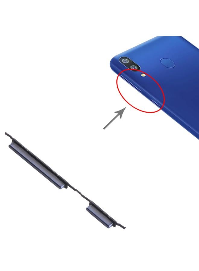 erorex For Samsung Galaxy M10 SM-M105 10pcs Power Button + Volume Control Button(Black) - Image 4