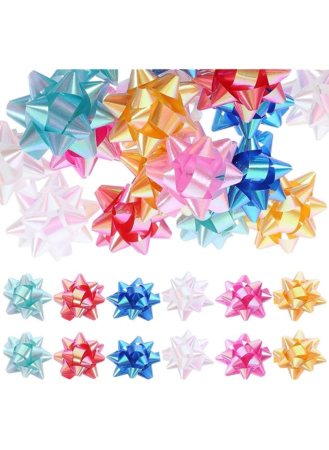 The Bros 100Pcs Pull Bows Xmas Bows Large Bows Ribbon Large Bow for Present Christmas Wrap Ribbon Wrap Decoration Christmas Ribbon Clear Tape Christmas Decorations Christmas Bows(Random Color)  - Image 1