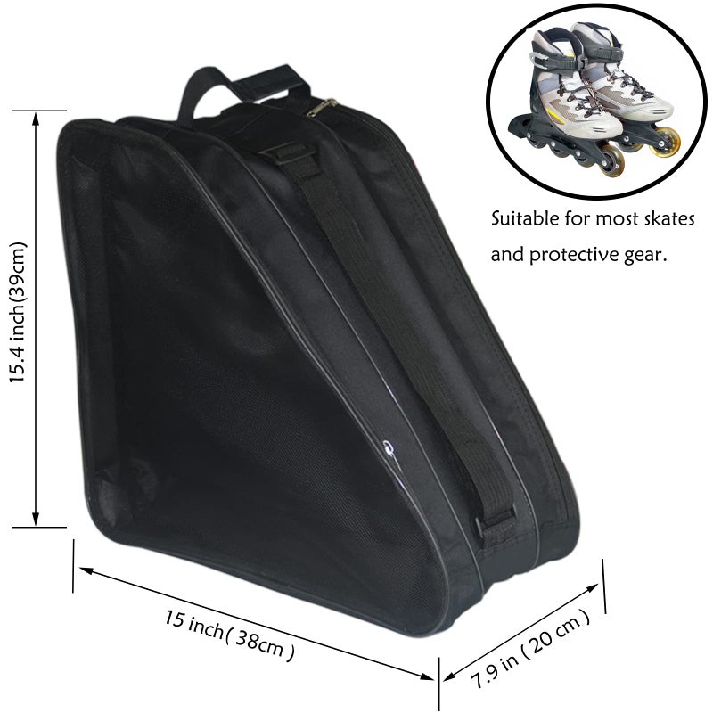 Gooyule Ice Skate Bag,Roller Skate Bags Skating Bag for Skating Enthusiast, Large Capacity Skate Bag Fits Quad Skates, Inline Skate and Most Roller Skate Accessories - Image 3