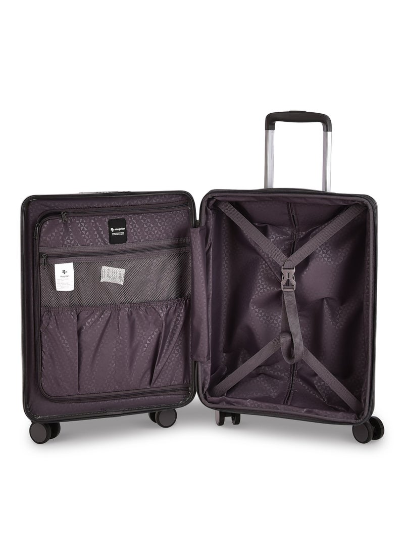 MAGELLAN - Magellan ABS Luggage, Carry On Cabin Size, Hard Trolley Travel Bag with Front Open Pockets for Laptop, USB Type C Ports, TSA Lock and 4 Double Spinner Wheels, 20 Inch, CTH0043S-20 - Image 1