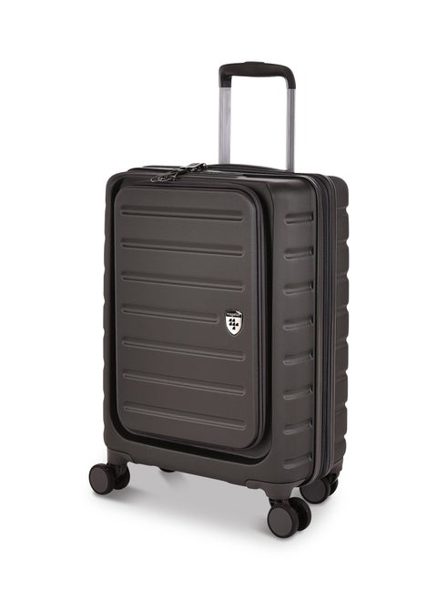 Magellan ABS Luggage, Carry On Cabin Size, Hard Trolley Travel Bag with Front Open Pockets for Laptop, USB Type C Ports, TSA Lock and 4 Double Spinner Wheels, 20 Inch, CTH0043S-20