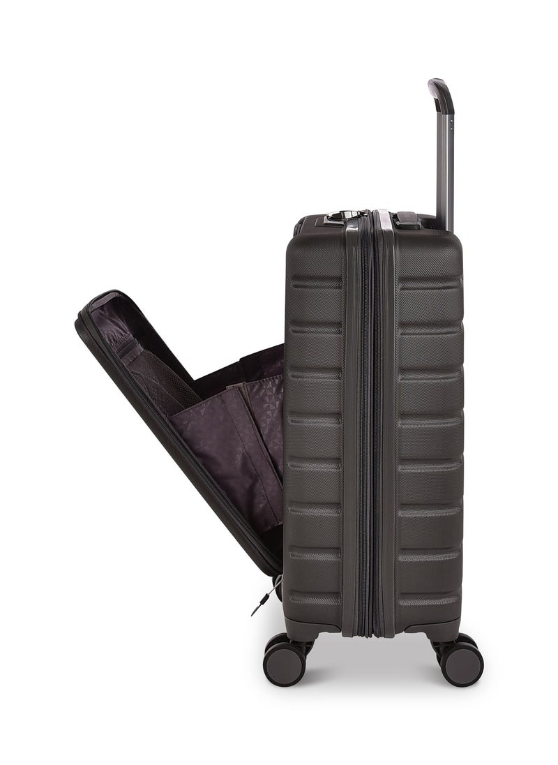 MAGELLAN - Magellan ABS Luggage, Carry On Cabin Size, Hard Trolley Travel Bag with Front Open Pockets for Laptop, USB Type C Ports, TSA Lock and 4 Double Spinner Wheels, 20 Inch, CTH0043S-20 - Image 1
