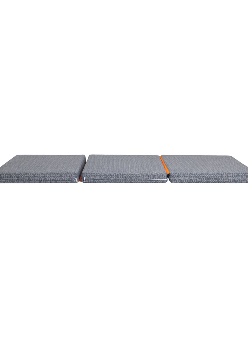 COMFY 180 X 90 X 7CM PREMIUM COLLECTION MEDICATED PORTABLE GREY FOLDING MATTRESS - Image 4