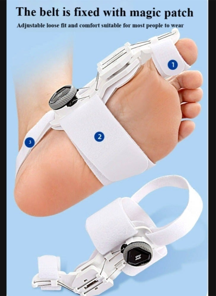 كيلا تقويم أصابع القدم، تقويم إصبع القدم، مقبض قابل للتعديل مناسب للرجال والنساء القدمين اليمنى واليسرى - Image 4