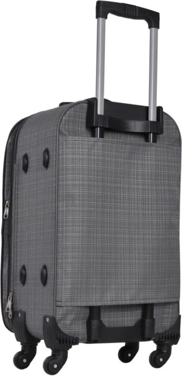 اسبويك Unisex Bellows Large Size Fabric Luggage Suitcase