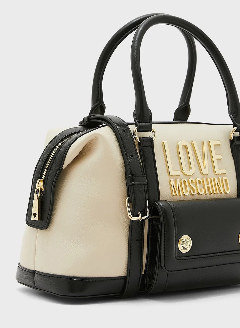 Love Moschino Logo Detail Satchel