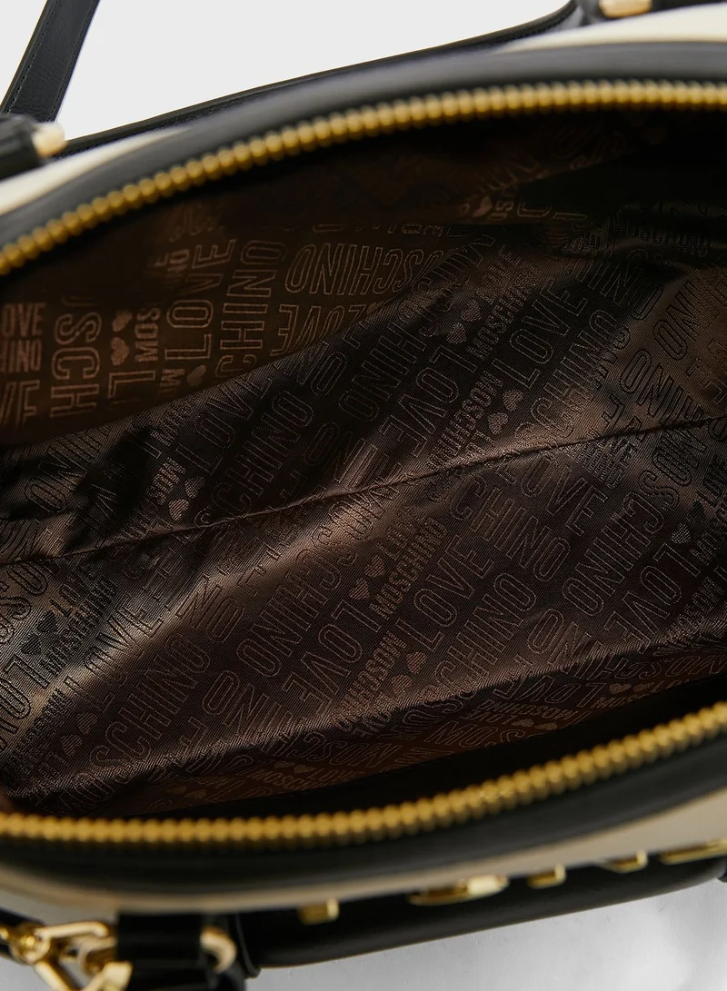Love Moschino Logo Detail Satchel