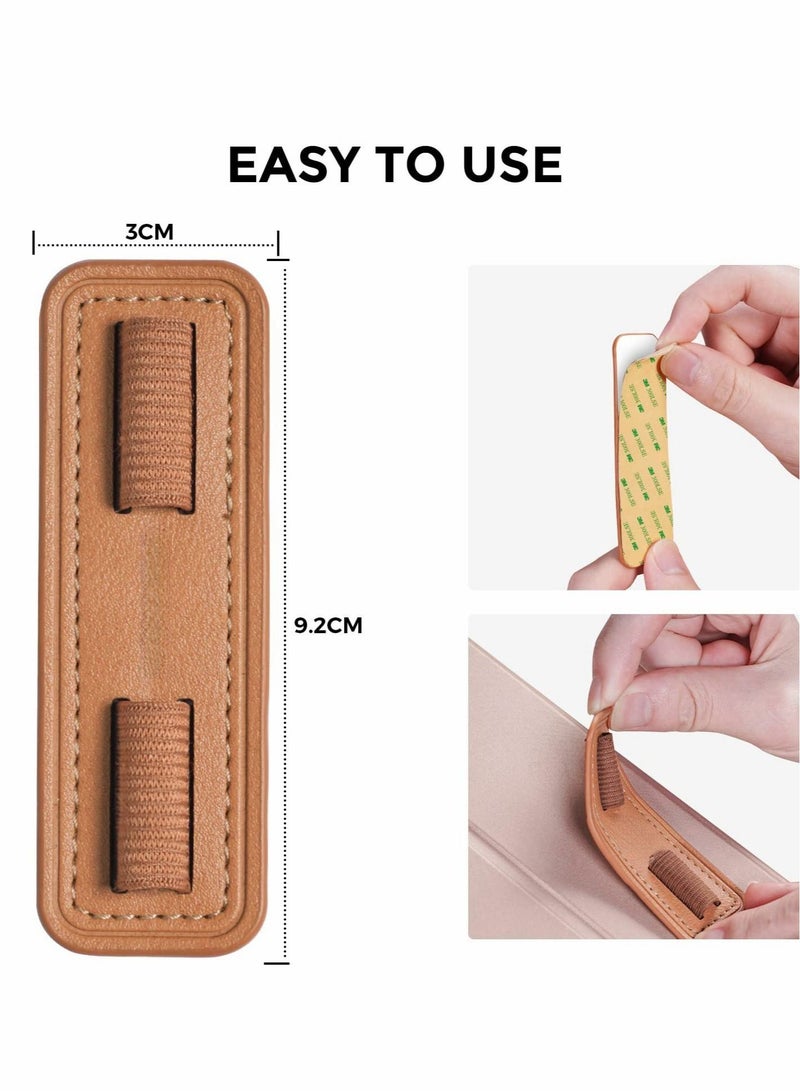 Removable iPencil Holder Durable Pen Loop with Elastic Strong Adhesive Holder Sticker for Apple Pencil 1st & 2nd Generation (Brown)  - Image 3