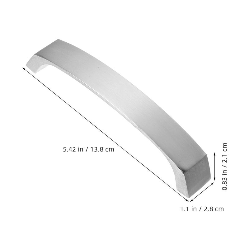 Brushed Nickel Kitchen Cabinet Handles 128mm Hole Center Aluminum Drawer Pulls for Cupboard Dresser - Image 3