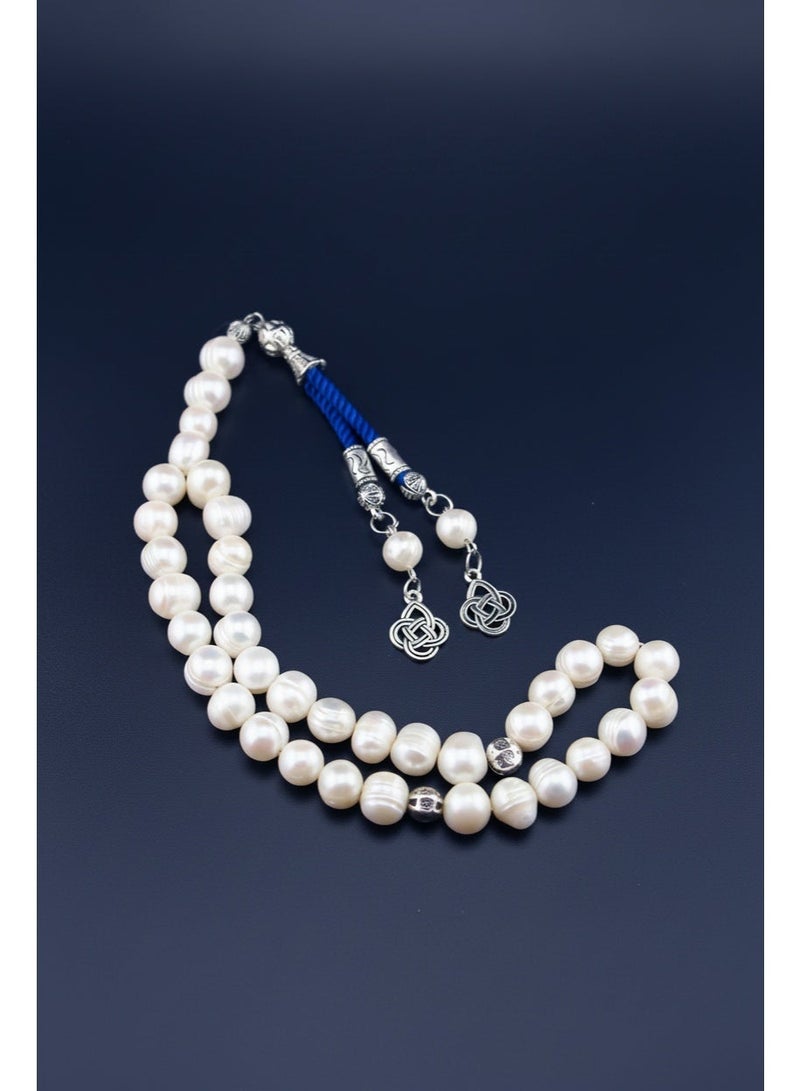 Kamins Collection Pearl Tasbih/ Double Blue Tassel - Image 5