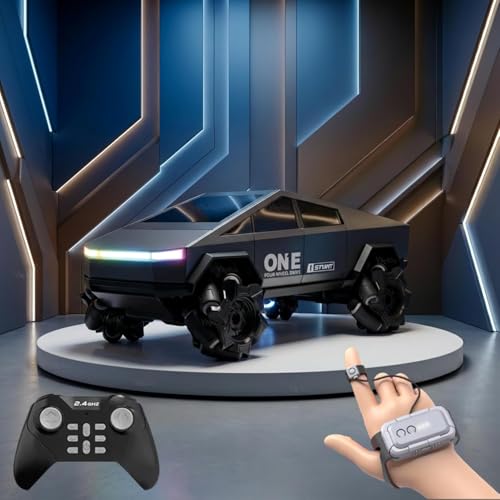 VikriDA Remote Control RC Stunt Car 4WD 2.4GHz – 360° Rotating All-Terrain Monster Truck with Lights, High-Speed Off-Road Electric Vehicle Toy for Kids Boys & Girls - Image 1