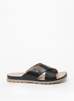 Le Confort Women Solid Slip-On Cross Slide Sandals  - Image 1