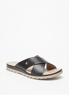 Le Confort Women Solid Slip-On Cross Slide Sandals  - Image 2