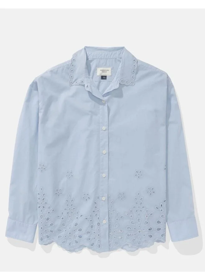 American Eagle AE Perfect Button-Up Shirt