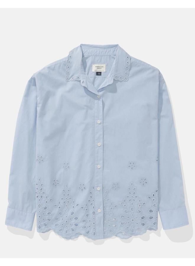 American Eagle AE Perfect Button-Up Shirt - Image 2