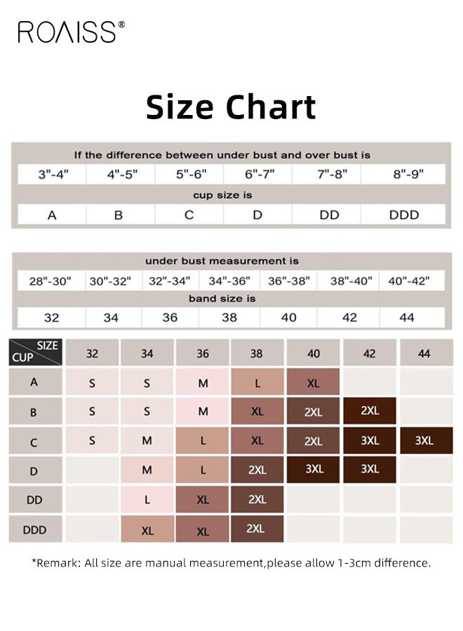 roaiss Seamless Bra Women's Without Underwire V-Neck Zero Feel Bralette Soft Push up Padded Non-wired Bustier Comfortable T-Shirt Bra Soft Sleep Bra - Image 5
