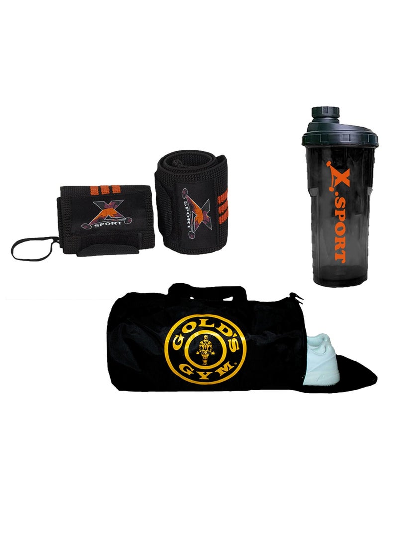 Vsport The most powerful and important gym set for more brilliance in the gym from V Sport, a cylindrical gym bag, a sports shaker, and a hand rest to protect and increase strength. - Image 2