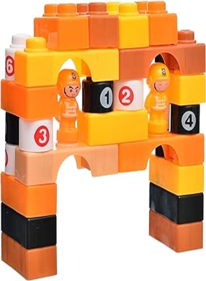accessories shop Plastic Building Blocks Interesting Enhance Creative Mind With Motor Skills And Characters Add More Funny For Children - Multicolor