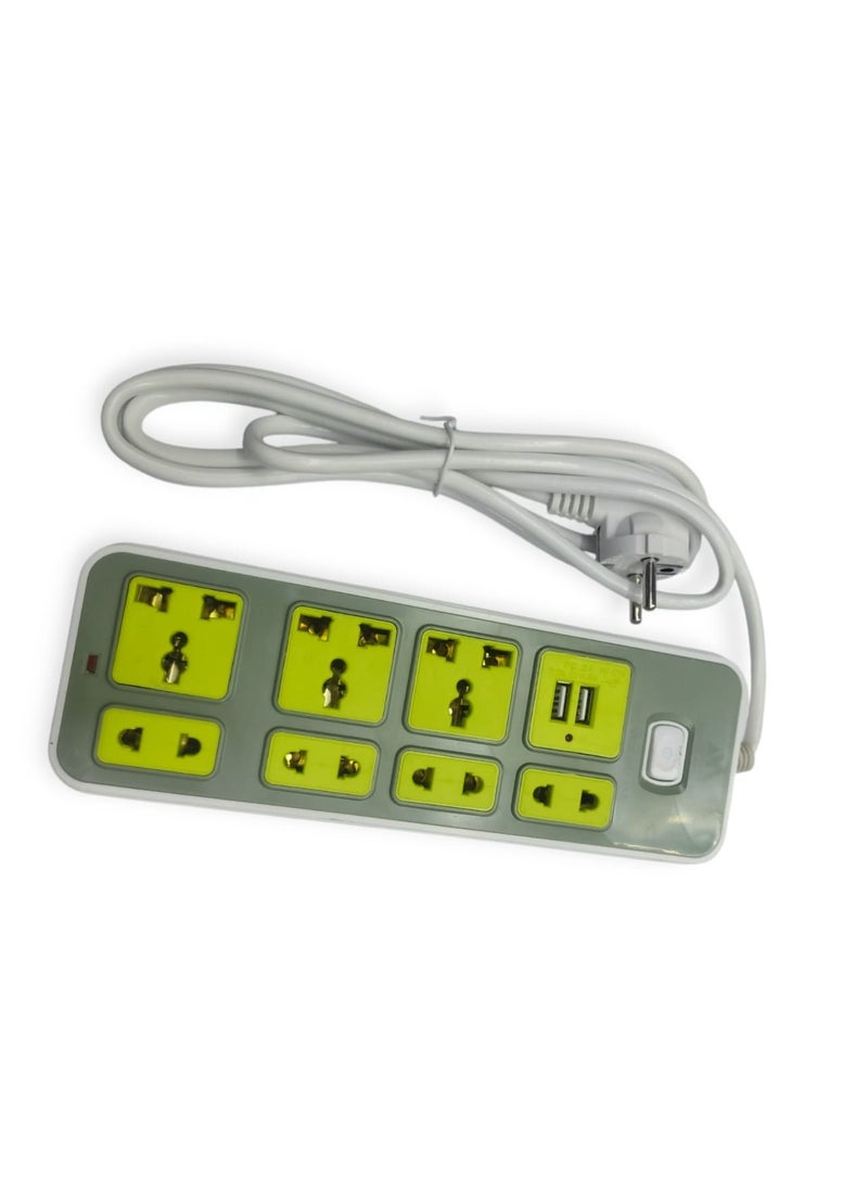 Generic Electricity Subscriber - 7 Ports - 2Usb  Max 2500w- 10A White  - Image 5