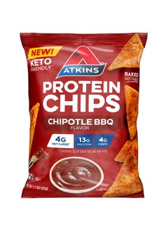 Atkins Chipotle BBQ Protein Chips, 4g Net Carbs, 13g Protein, Gluten Free, Low Glycemic, Keto Friendly, 12 Count - pzsku/Z383F41C352566B968FB9Z/45/_/1739864909/dd23b12d-5022-4d83-8e5c-b50640c0dc1b