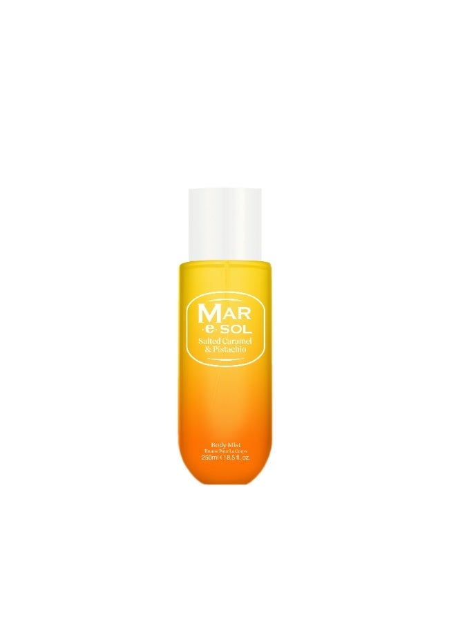 MAR.e.SOL Body Mist Bundle for Women – Pack of 2 (250ml Each) | Salted Caramel Pistachio + Red Fruits Amber Woods | Long-Lasting Sweet & Woody Fragrance Sprays - Image 2
