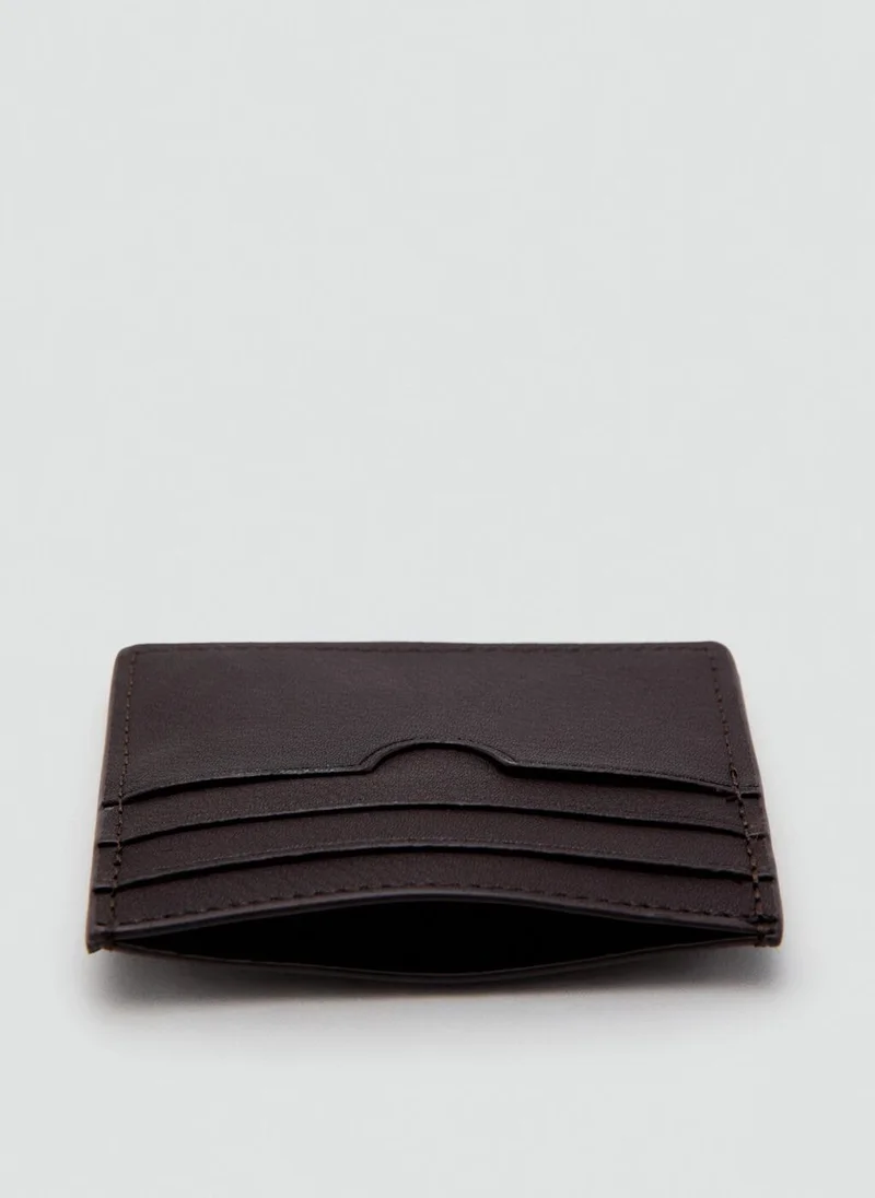 Mango Man  Pebbled cardholder for Men | Best Price UAE