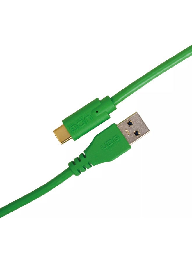 UDG Ultimate Data Cable USB 3.0 C-A, Green, Straight, 1.5 m - Image 1