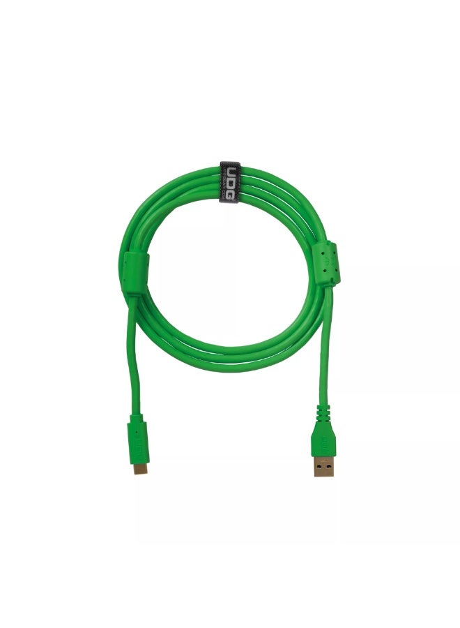 UDG Ultimate Data Cable USB 3.0 C-A, Green, Straight, 1.5 m - Image 2