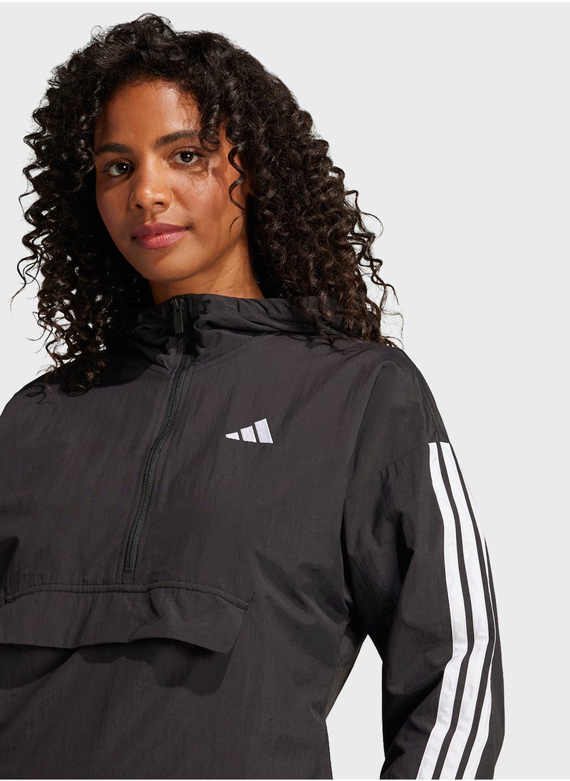 Adidas - Essential 3 Stripe Lifestyle Woven Windbreaker Jacket - Image 1