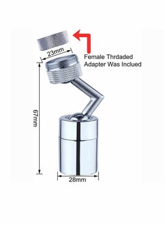 Excefore 2Pcs Universal Splash Fliter Faucet 720°Rotating Movable Kitchen Faucet,kitchen Tap Head Water Saving Faucet Extender Sprayer Sink Spray for Kitchen Bathroom  - Image 5