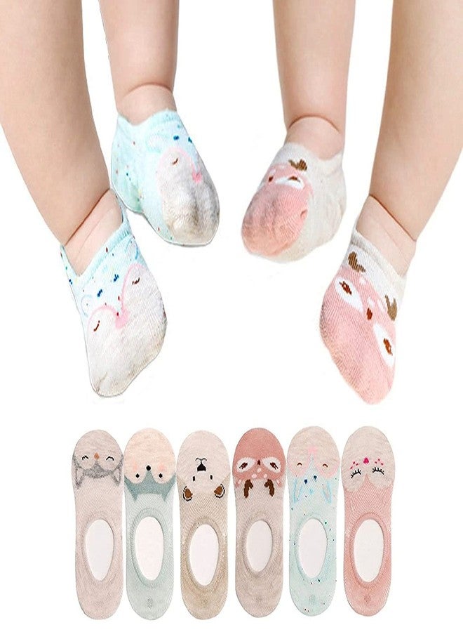 Lumber New Born Baby Cotton Low Cut Socks No Show Loafer Baby Boys and Baby Girls Multi-Design 0-1 Years Multicolor Pack of 6 - Image 1