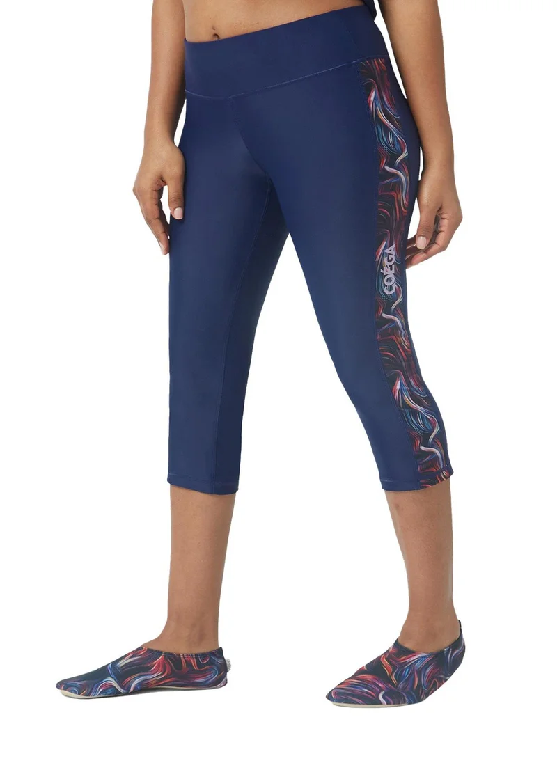 COEGA SUNWEAR COEGA Ladies Tights 3/4 - Navy Pink Swirls