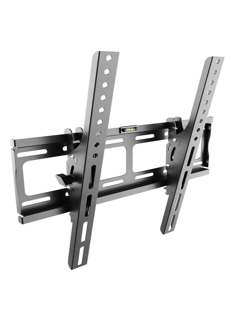 Tiltable Flat Wall Mount for 32”–65” LED, LCD, and OLED TVs – Compatible with VESA 200x200 to 400x400mm – Black - Image 1