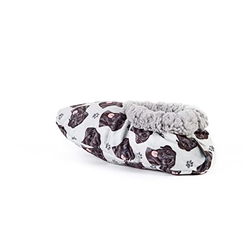 Comfies Black Lab Super Soft Slippers - E&S Pets - Black Lab Gifts - Cozy House Slippers - Non Skid Bottom - One Size Fits Most - Sherpa Slipper - Pet Lover Gifts For Men And Women - Image 3