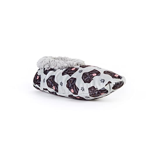 Comfies Black Lab Super Soft Slippers - E&S Pets - Black Lab Gifts - Cozy House Slippers - Non Skid Bottom - One Size Fits Most - Sherpa Slipper - Pet Lover Gifts For Men And Women - Image 1