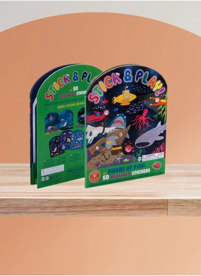 Floss & Rock Stick & Play | Over 50 Reusable Stickers & Fold-Out Scene | Creative Sticker Activity for Kids Aged 3+