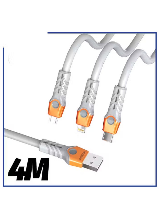 موكسوم كابل بيانات للشحن السريع 30 واط من النوع C - 4 أمتار - Image 2