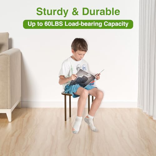bussdis 1 PCS Plant Stand,-Heavy Duty Metal Stand Decorates Plants, Anti-Rust Flower Pot Stand, Round Plant Rack for Room Indoor and Outdoor Courtyard,Gardens, Brown. - Image 3