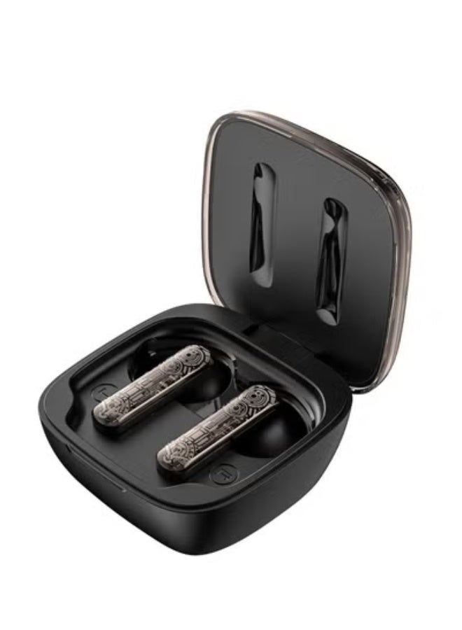 onikuma T1 Wireless Earphones, High Quality Sound, Glowing Lights, Long Battery Life 40mah, Up to 6 hours of operation- Black - Image 5