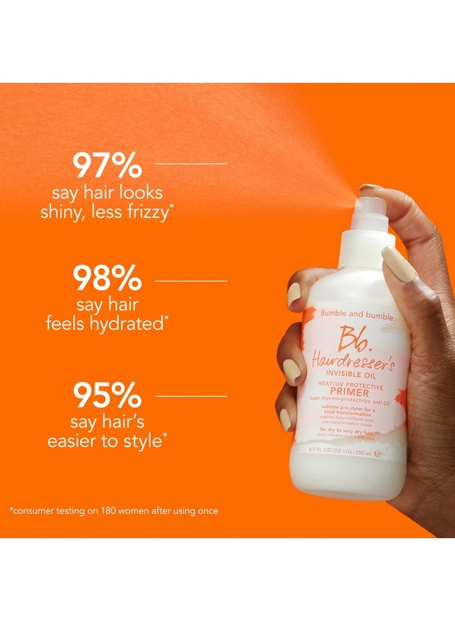 Bumble and Bumble Hairdresser'S Invisible Oil Heat/Uv Protection Leave-In Conditioner Hair Primer | Hydrating, Anti Frizz, Color Safe | Straight, Coily | With Argan Oil + Coconut Oil, 4.2 Fl. Oz. - Image 4