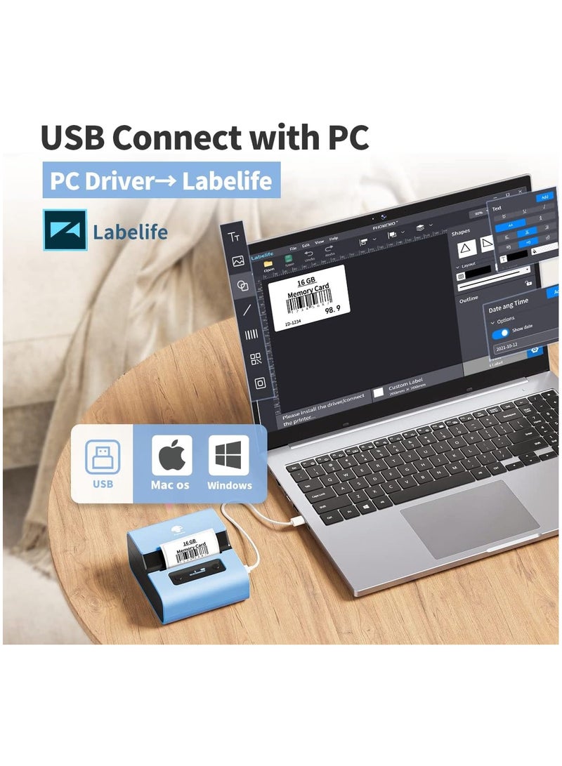 Phomemo Label Maker- M221 Address Label Printer 3’’ Portable Bluetooth Label Maker Machine - Image 5