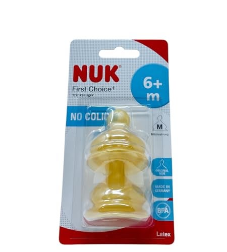 NUK حلمة لاتكس Nuk First Choice+ 10121020 الحجم 2 (من 6 أشهر) م، عبوة من 2 (2 × بلاستيك) - Image 2