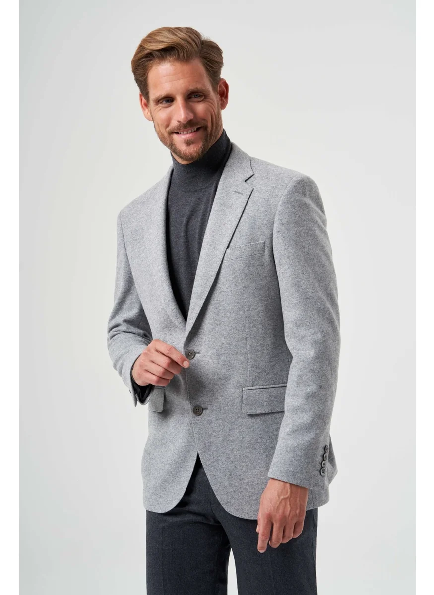 Bisse Men's Mono Collar 6 Drop Jacket GRAY PCK23K23201_D55