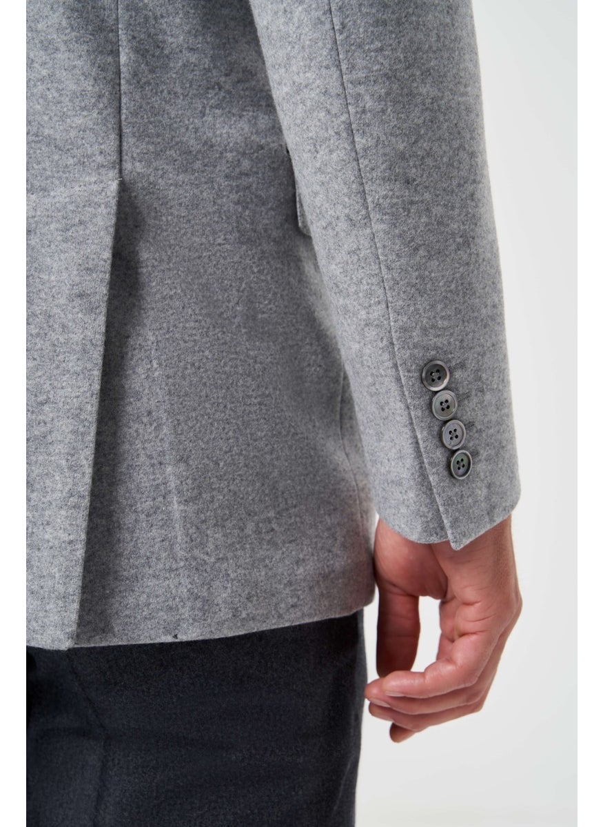 Bisse Men's Mono Collar 6 Drop Jacket GRAY PCK23K23201_D55  - Image 4