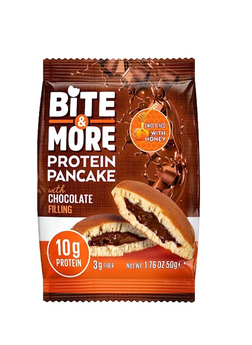 Bite & More Protein Pancake with Chocolate Filling 50g (10g Protein) 